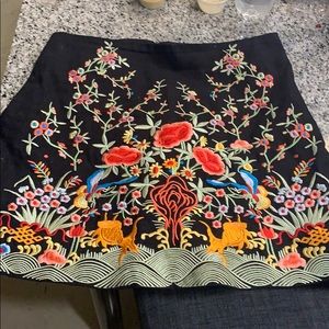 Zara floral design skirt, barely worn